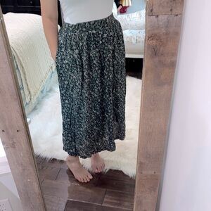 Vintage floral maxi skirt size large